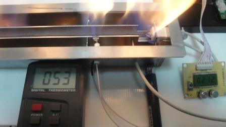 Ethanol fireplace test