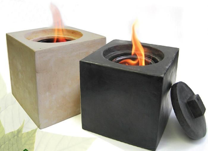cube gel  fireplace